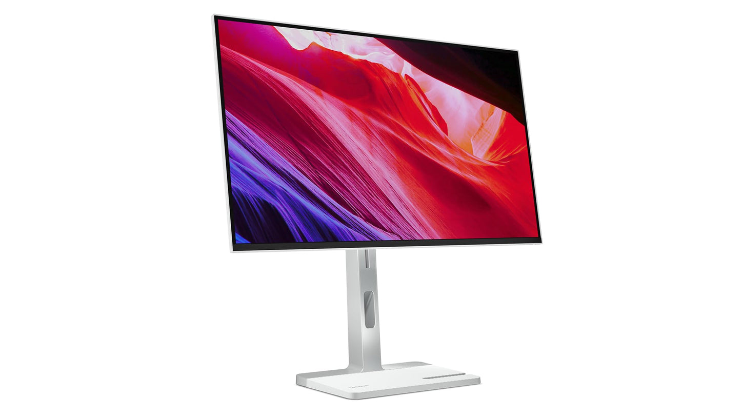 Lenovo L27h-4A | 27" QHD monitor | 2560x1440 | 100Hz | 350 nits | 1ms response time | USB-C docking station | HDMI | DisplayPort | IPS panel | integrated speakers | grey