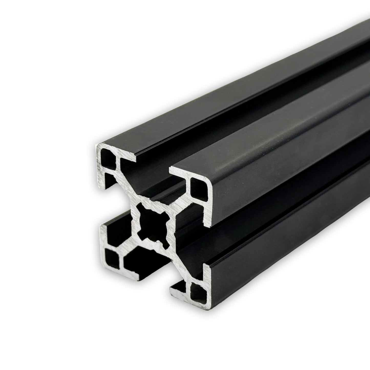 Aluminum profile 30x30 mm | Slot 8 | Length 1600 mm = 160 cm | black anodized E6/C35 | Aluminum profile | Slot profile | Lightweight | Mounting system