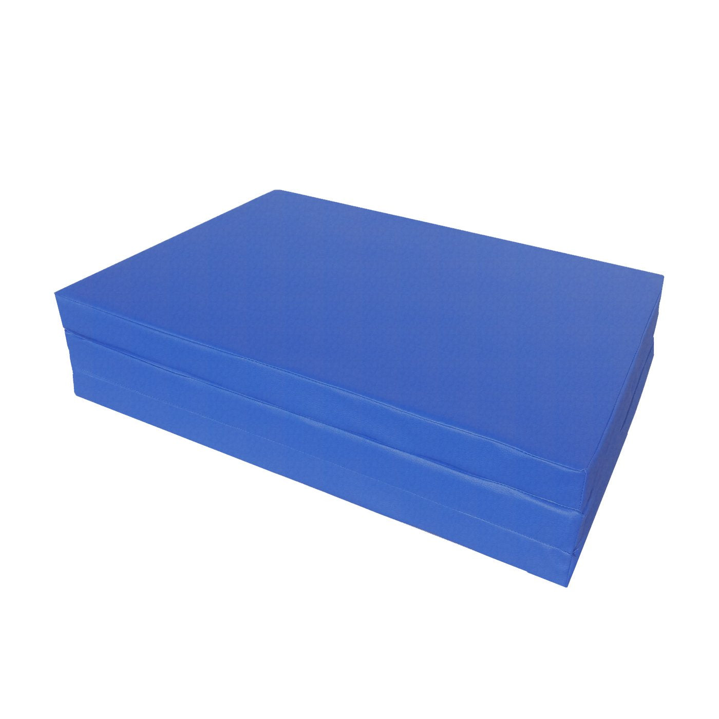 NiroSport folding gym mat 180 x 70 x 8 cm, soft blue gymnastics mat.