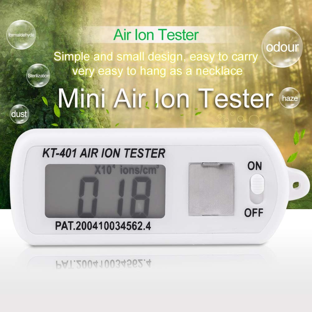 Air ion tester for the negative ion generator with a necklace.