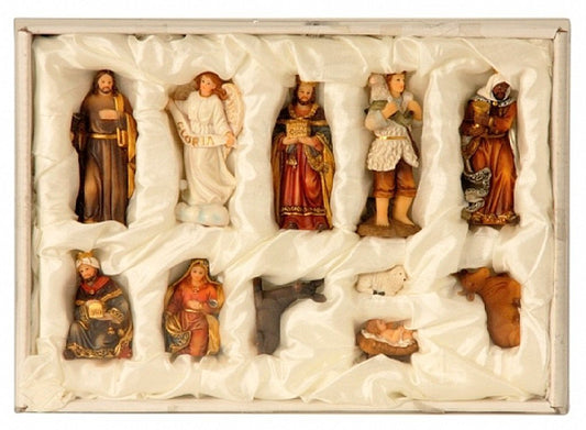 Gift barn Nativity figures 11-piece set Nativity figures up to 8.5 cm Christmas Mary Joseph Jesus