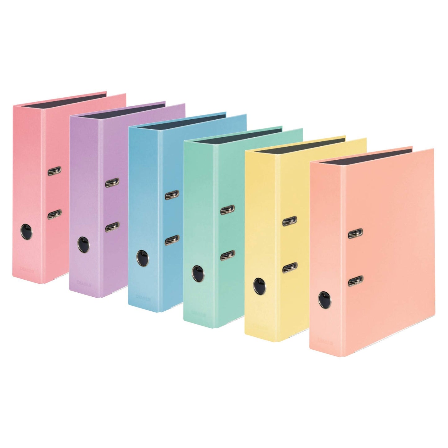 Falcon 10-pack PastelColor folders. Made in Germany. 8 cm wide DIN A4 pastel color flamingo pink ring binder file folder office folder plastic folder slot folder pattern folder