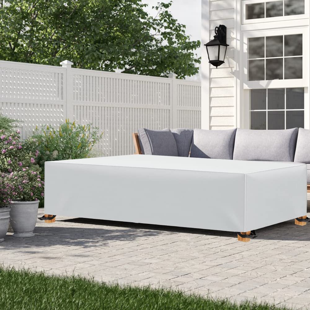 TopIdea Garden Furniture Cover 201x94x89cm Multi Size Furniture Cover 600D Protective Cover for Patio Furniture Garden Furniture Covers for Furniture Sets Tables and Chairs