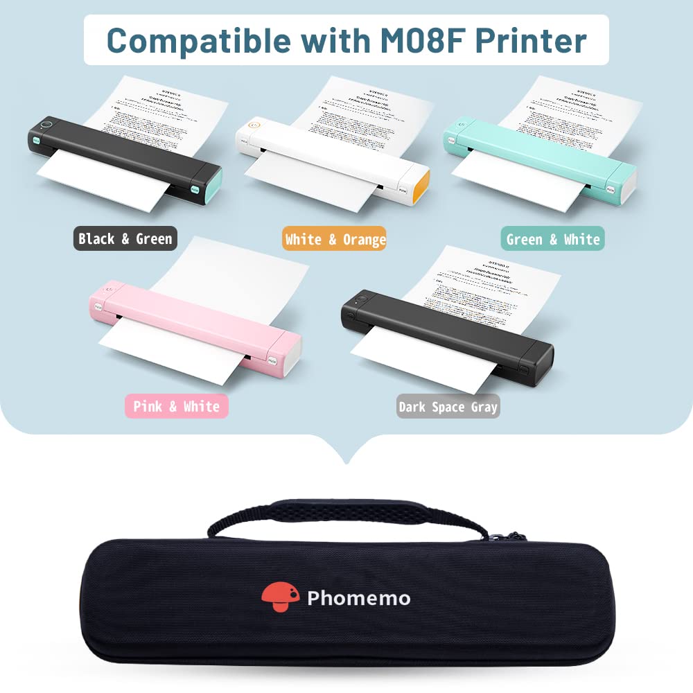 Phomemo M08F, M08D, A4 printer bag, portable bag compatible with M08F, P831 portable thermal printer (box only).