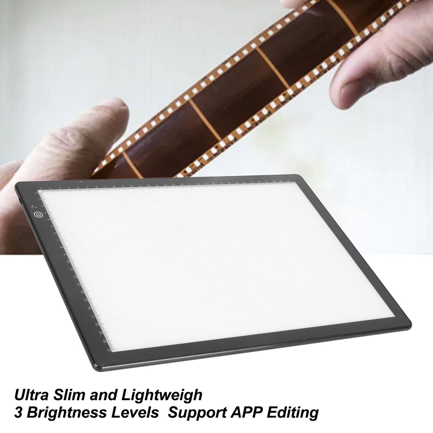 Diabetic Viewer Lightbox, Diabetic Viewer, Slide Film Negative Scanning, with 3 Adjustable Brightness, LED USB Light Scanner, Lightbox Scanner, For Drawing Artist Sketches.