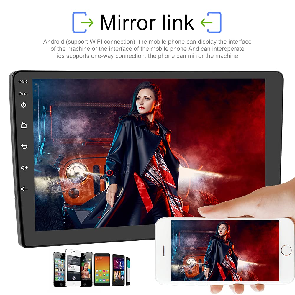Podofo Android car radio GPS for Peugeot 308 408 2007-2015, 9" touchscreen, WiFi, Bluetooth, FM RDS radio, mirror link, USB, car navigation, video stereo player for Peugeot 308 + rear camera