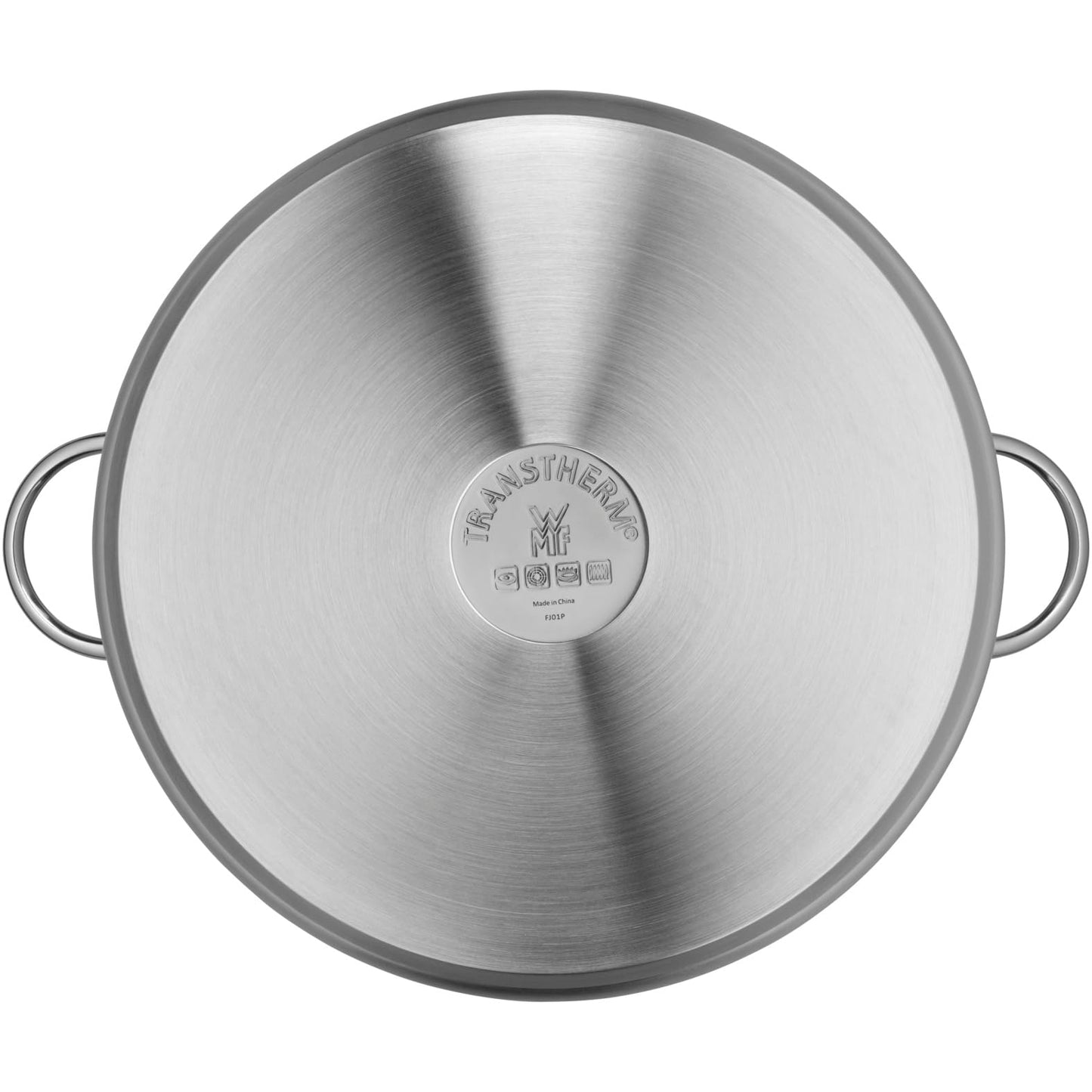 WMF Vegetable Soup Pot Induction 28cm, Metal Lid with Steam Vent, Large Cooking Pot 14L, Cromargan Stainless Steel Brushed, Large Uncoated Pot, Oven safe.