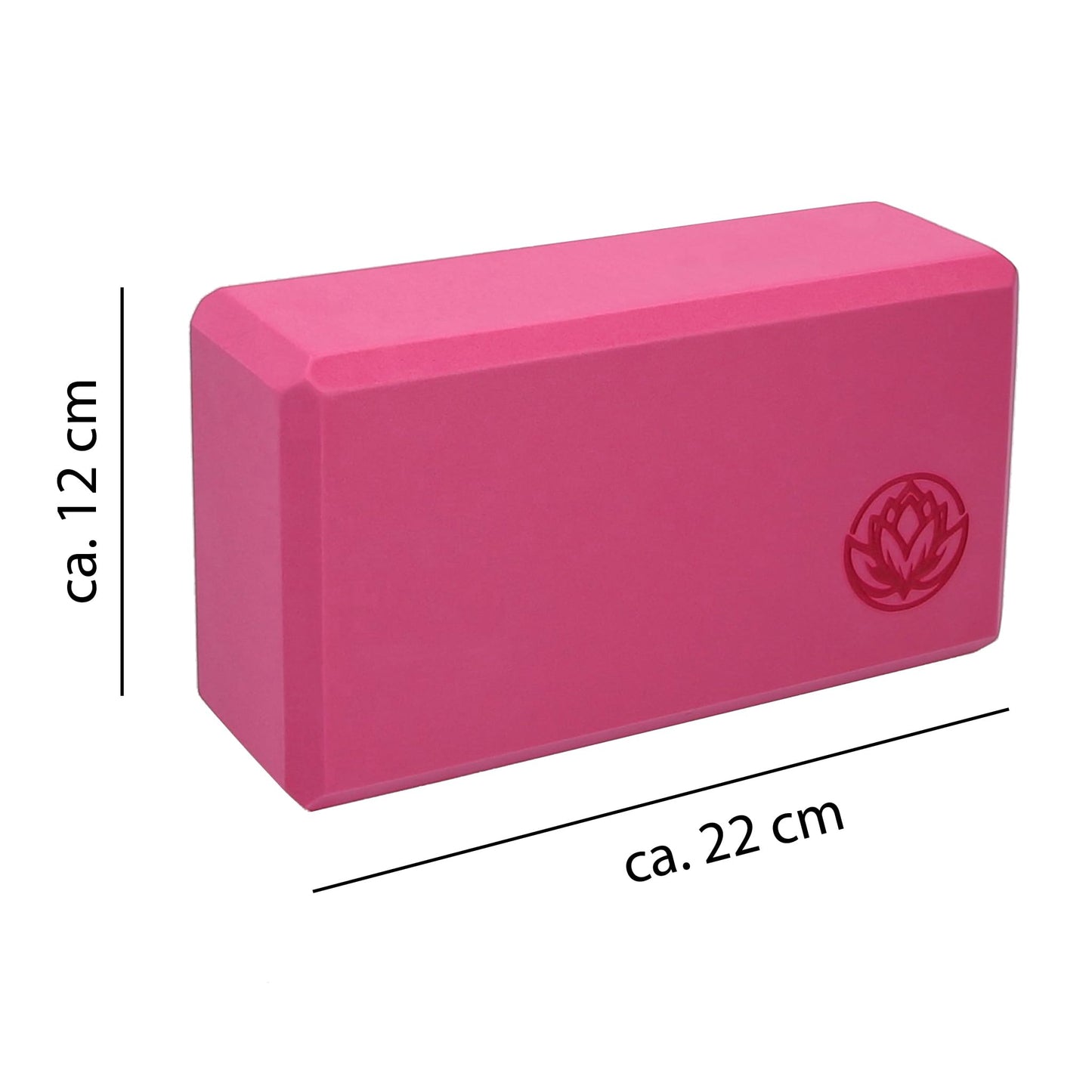 4x Yoga Block by VonBueren | 22 x 12 x 7.5 cm each block | Yoga blocks for women and men made of EVA | Blocks for Pilates