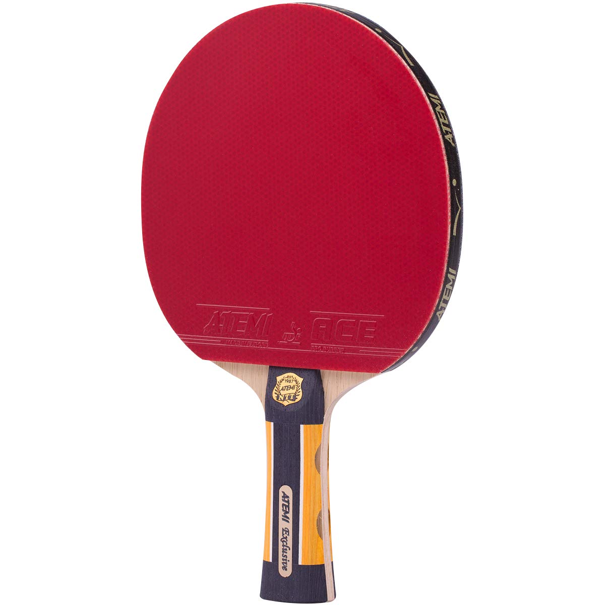 Atemi Exclusive Set | Table Tennis Set | Includes 1 professional racket, 2 balls 40+ and 1 cover | New 2020 rubber | Stylish, lightweight, and practical | Suitable for all skill levels
