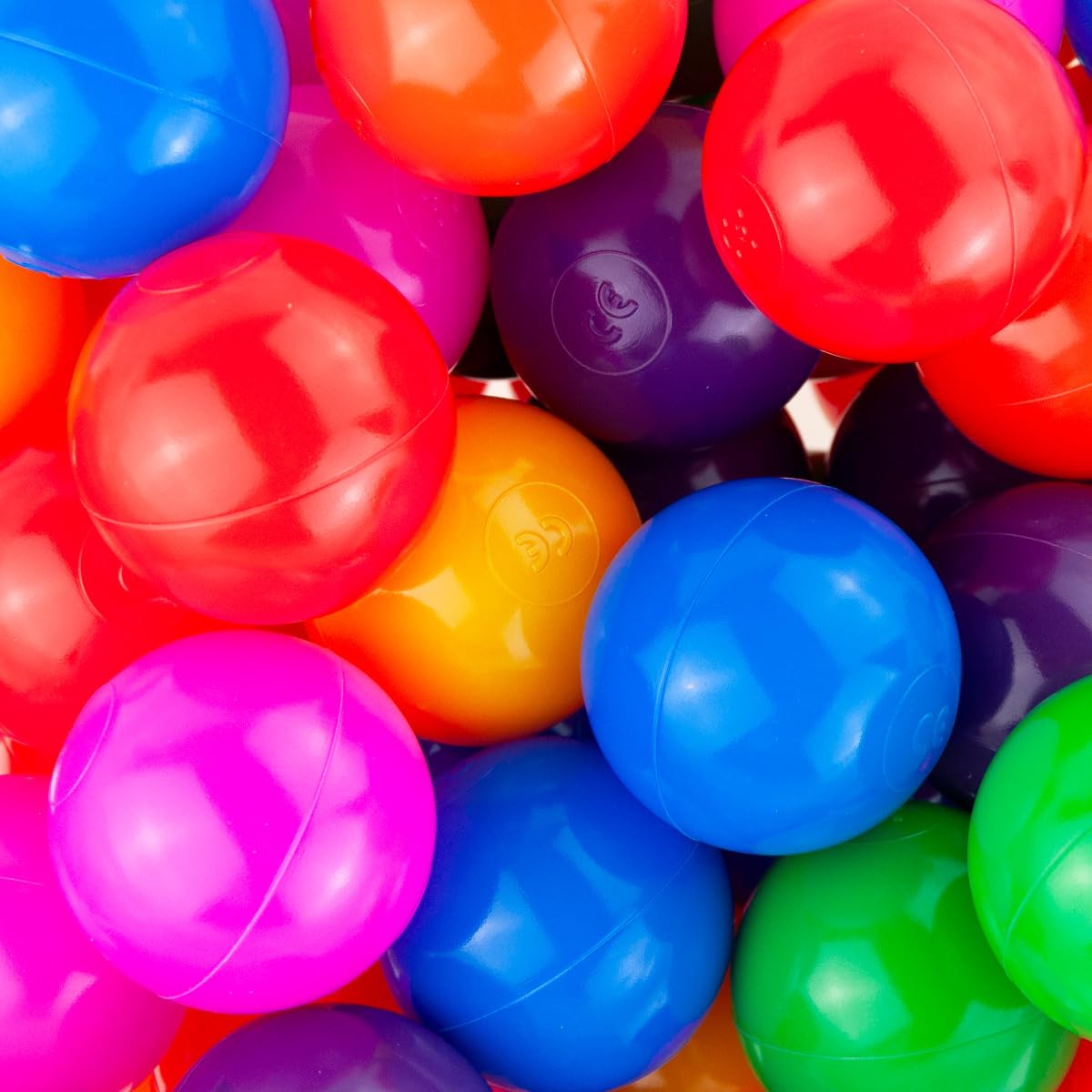 Martom Assorted Balls for Ball Pit 7/6cm Baby Balls Plastic Balls Baby Play Balls 100-2000 Pieces (7cm, 500 Pieces)