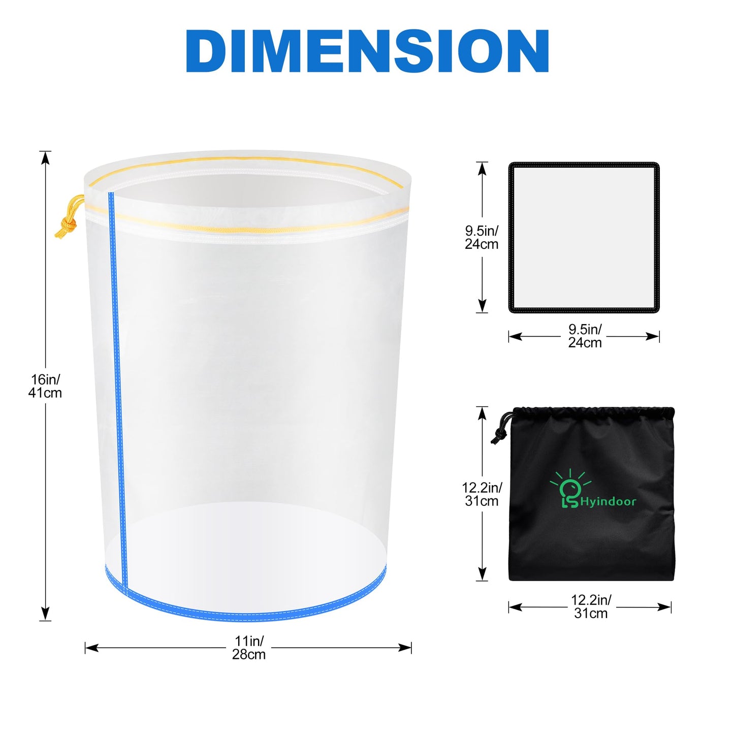 Indoor Bubble Bags All Mesh 5 Gallon 5 Bags Set Bubble Hash Bag Ice-O-Lator Herbal ICE Essence Extractor Kit with Pressure Screen and Carrying Bag for Herb Extraction and Hash Production