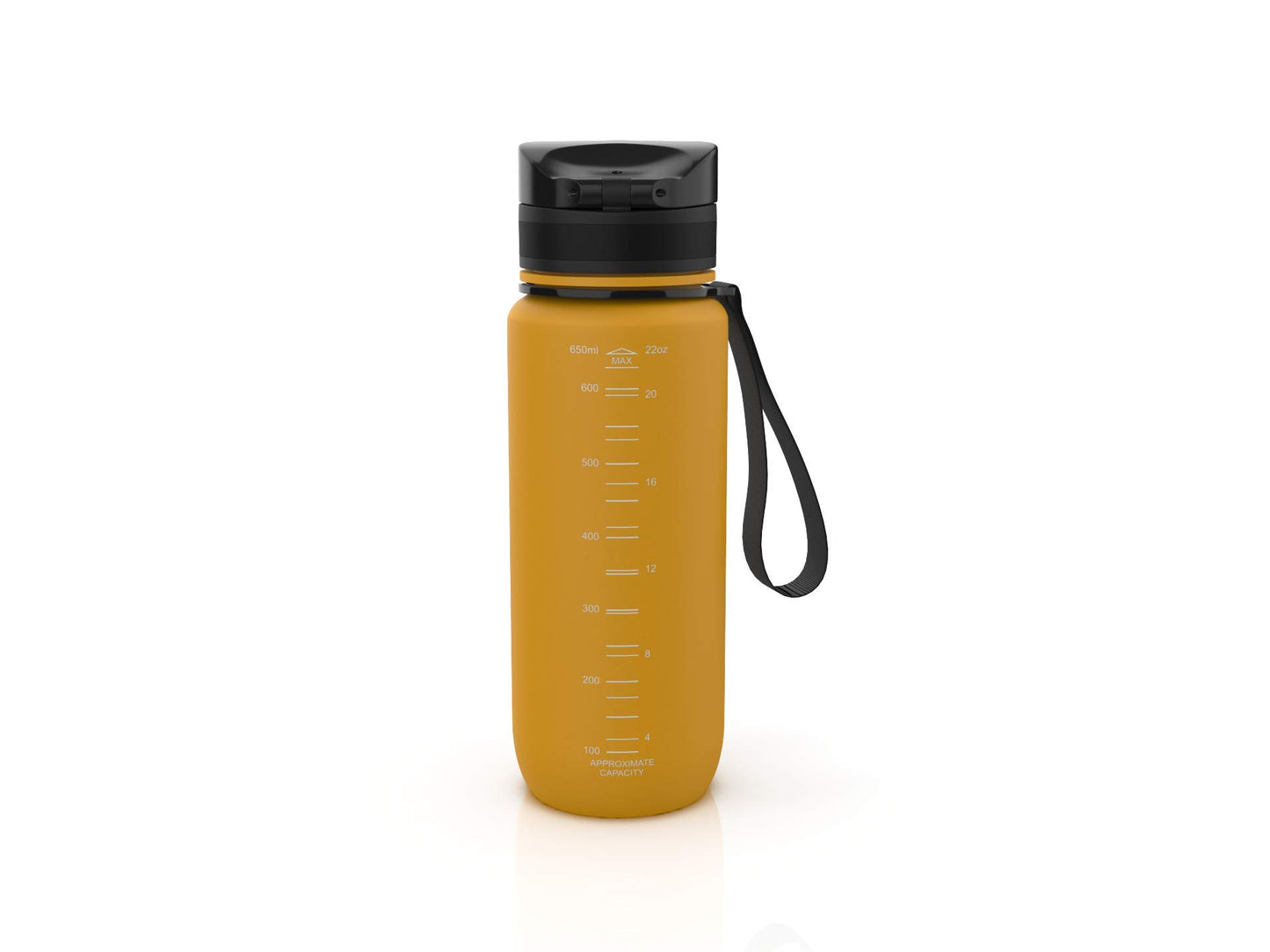 coolrhino Water Bottle 1000ml for sports, outdoor, school, fitness & kids - Leak-proof and BPA-free - Bottle suitable for carbonated drinks (Rhino Sun Yellow, 1000ml)