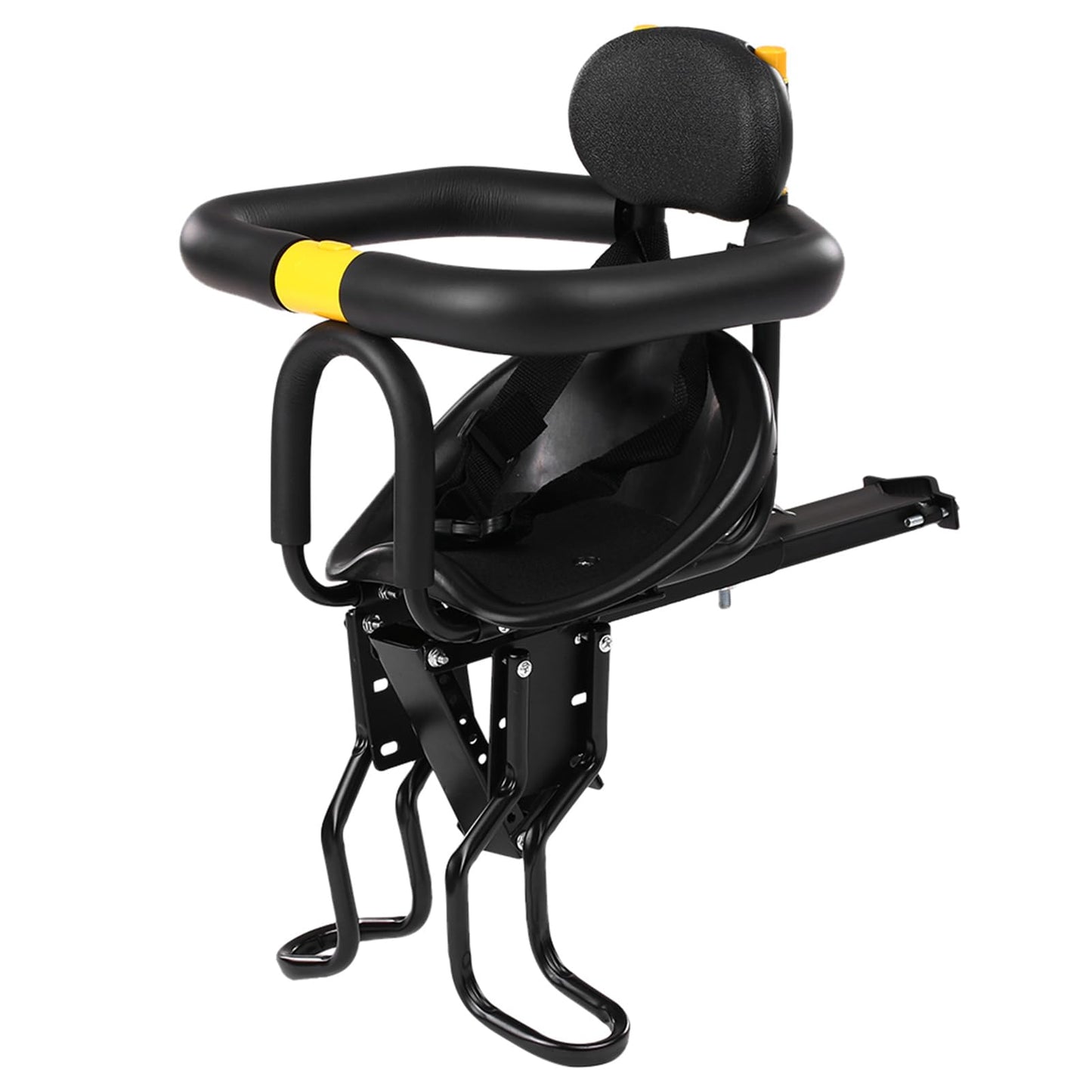 Lixada front bike seat for kids, child safety, with pedals, mount for road bike and MTB.