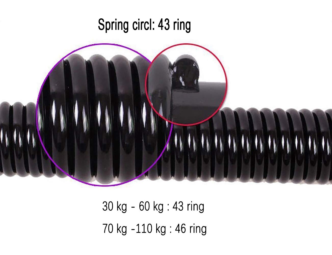 ITTA 20kg-110kg Dual Spring Power Twister Bar, Super Heavy Duty Arm and Chest Builder Strengthener Armdrücken (40)