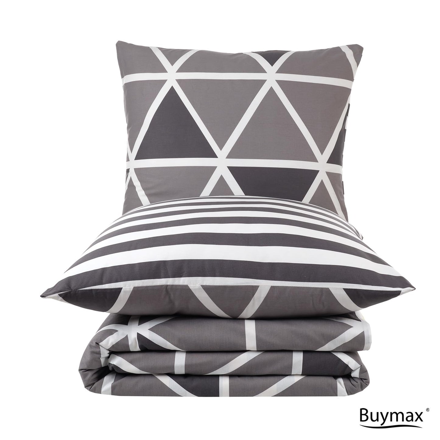 Buymax® bedding 135x200 100% cotton 2-piece duvet cover - bedding sets 135 x 200cm 1 x pillowcase 80x80cm, ÖKO-TEX Renforcé duvet cover set with zipper