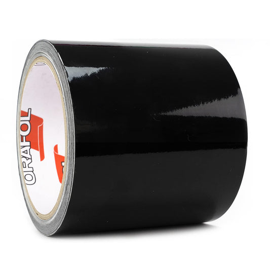 Car pinstripes black high gloss vehicle wrapping stripes car decoration film car grill motorcycle stripes crafting model building (100 mm)