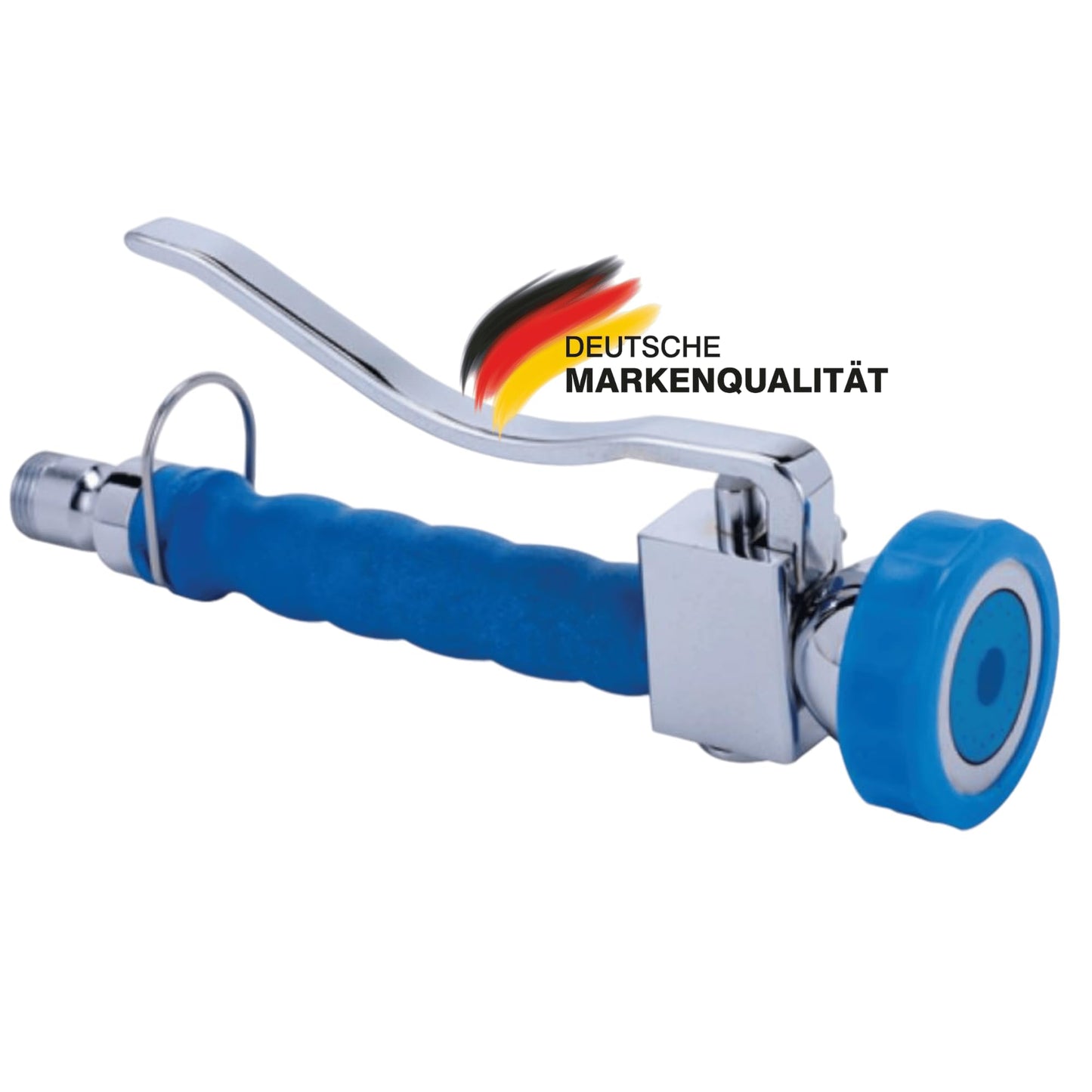 BE-GASTRO® Professional Gastro Hand Shower (Blue) including locking clip | 1/2" standard connection | Stainless steel replacement spray head for dishwashing spray/Gastro spray
