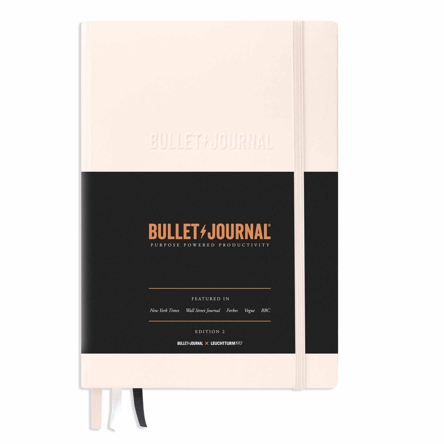 Lighthouse1917 363573 Bullet Journal - Edition 2, Notebook Medium (A5), Hardcover, 206 numbered pages, 120 g/m² paper, dotted, Blush