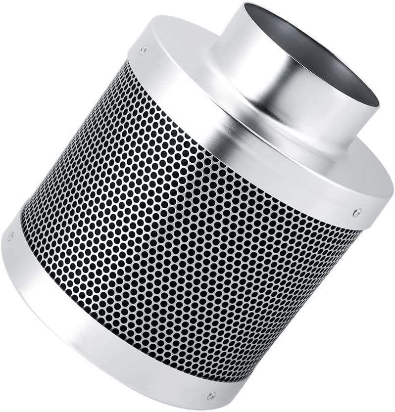Cocoarm activated charcoal filter stainless steel charcoal filter activated charcoal carbon air filter reducing allergens and odors for bathroom office hotel 4inch diameter 200mm