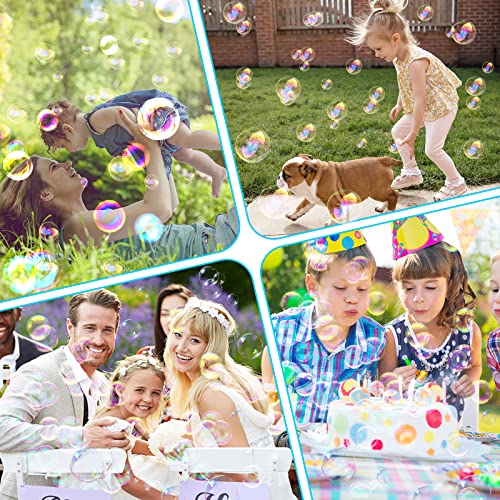 Bombble Automatic Bubble Gun, Bubble Machine for Kids 10000 Bubbles/Minute with 130ML Bubble Solution, Bubble Toy Gift for Children/Birthday/Party (2026-6)