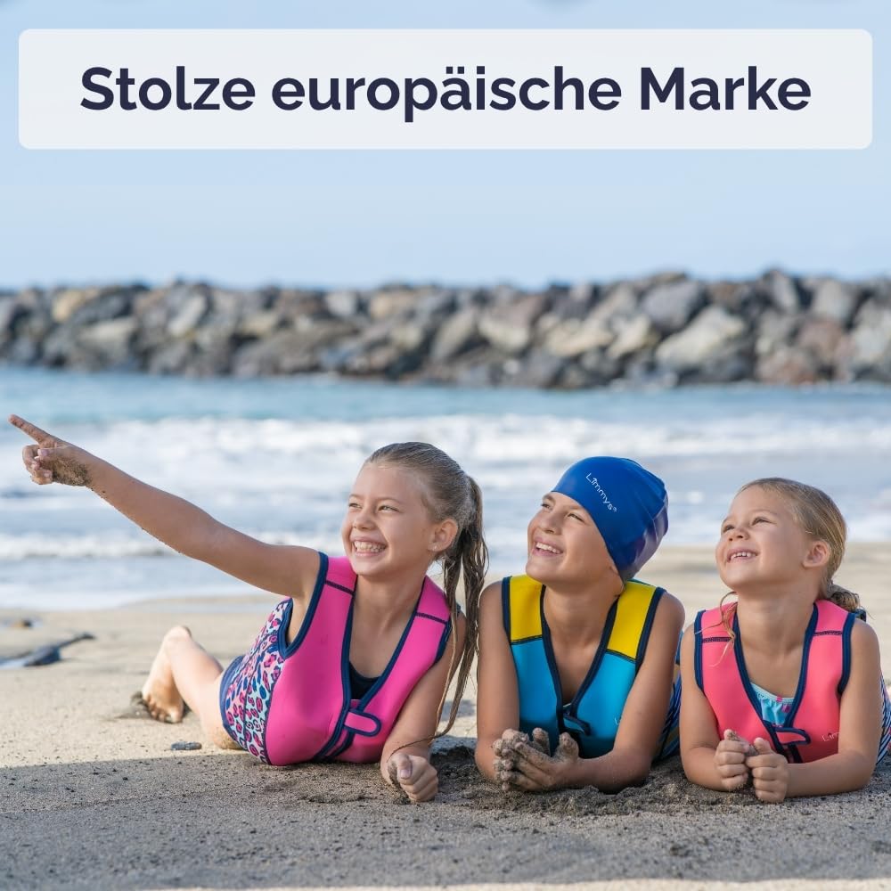 Limmys Premium Kids' Life Jacket - Modern swimming aid for boys, girls, and toddlers - Comes with a handy carrying bag.