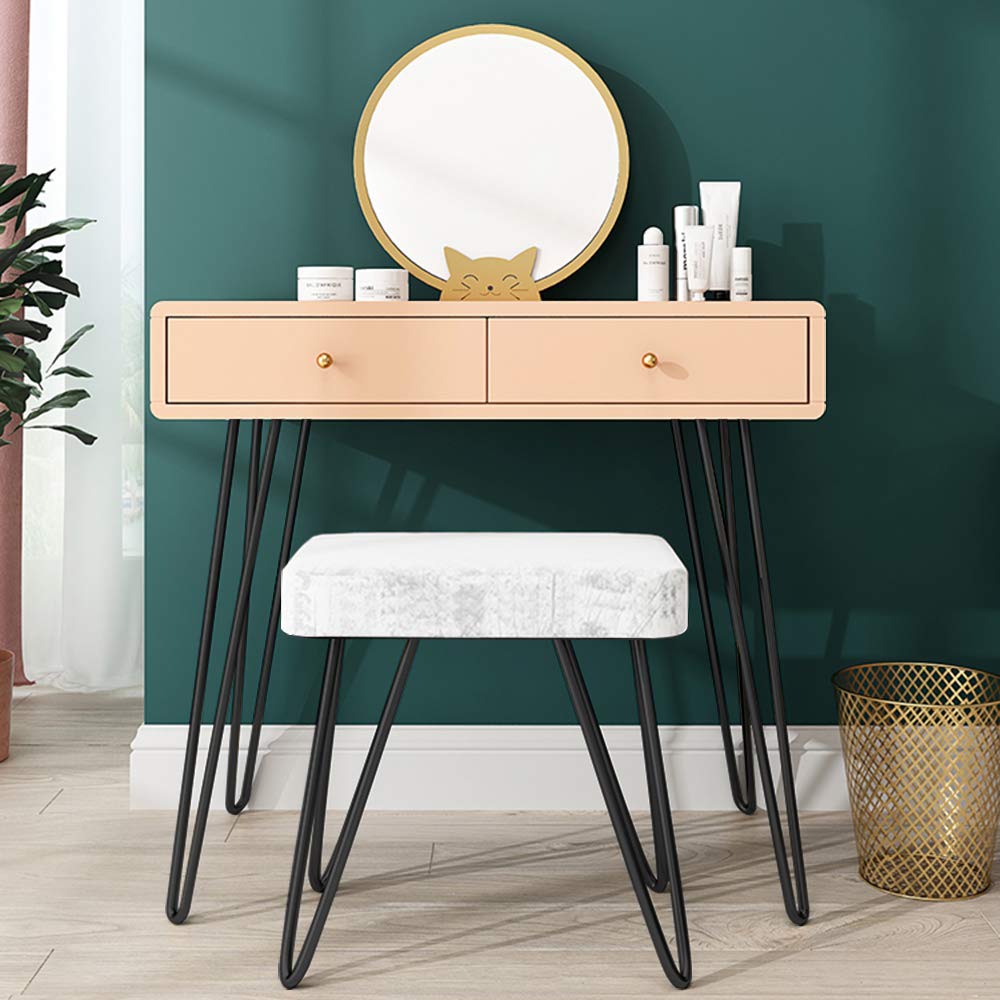Signstek Table Legs Furniture Legs Metal Hairpin Legs Two-Rod Hairpin Table Legs 70cm/28’’ for coffee tables, modern desks, window ledges, or chairs