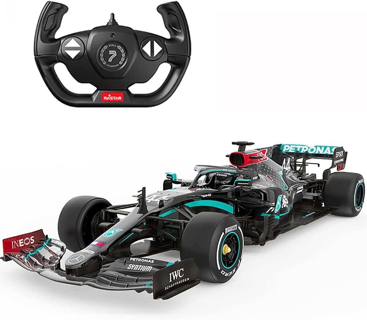 Mercedes F1 RC Car RASTAR 1/12 Mercedes AMG F1 W11 EQ Performance 2.4GHz Remote Control Car Officially Licensed Mercedes Benz Racing Toy Model Car for Kids Adults - Black