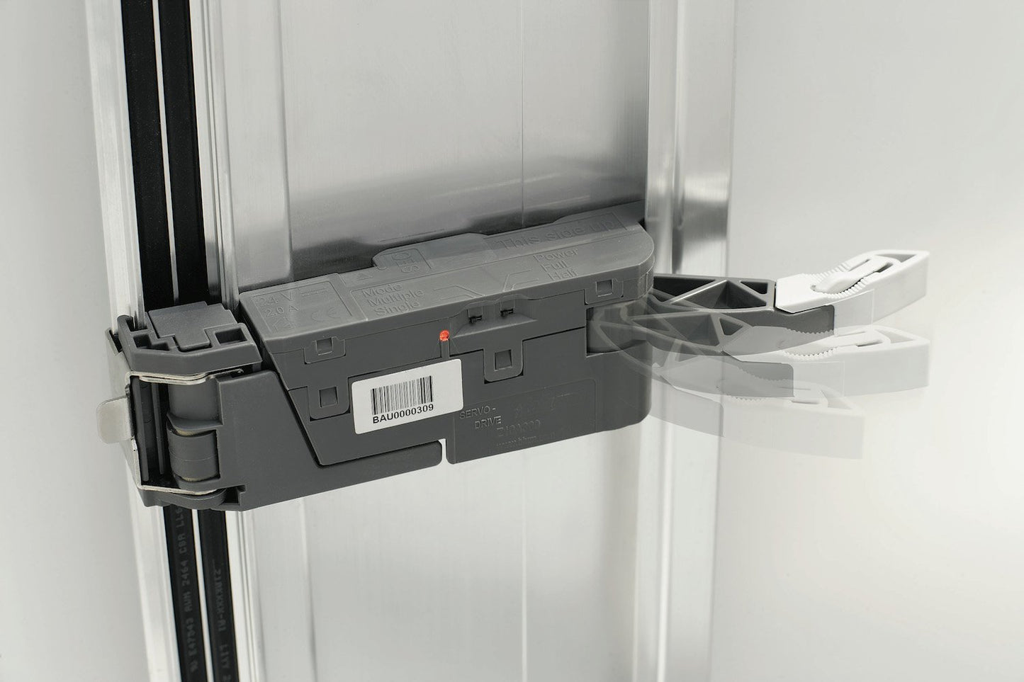 Blum SERVO-Drive drive unit for automatic opening of drawers, pull-outs, and extensions. Z10A3000.03