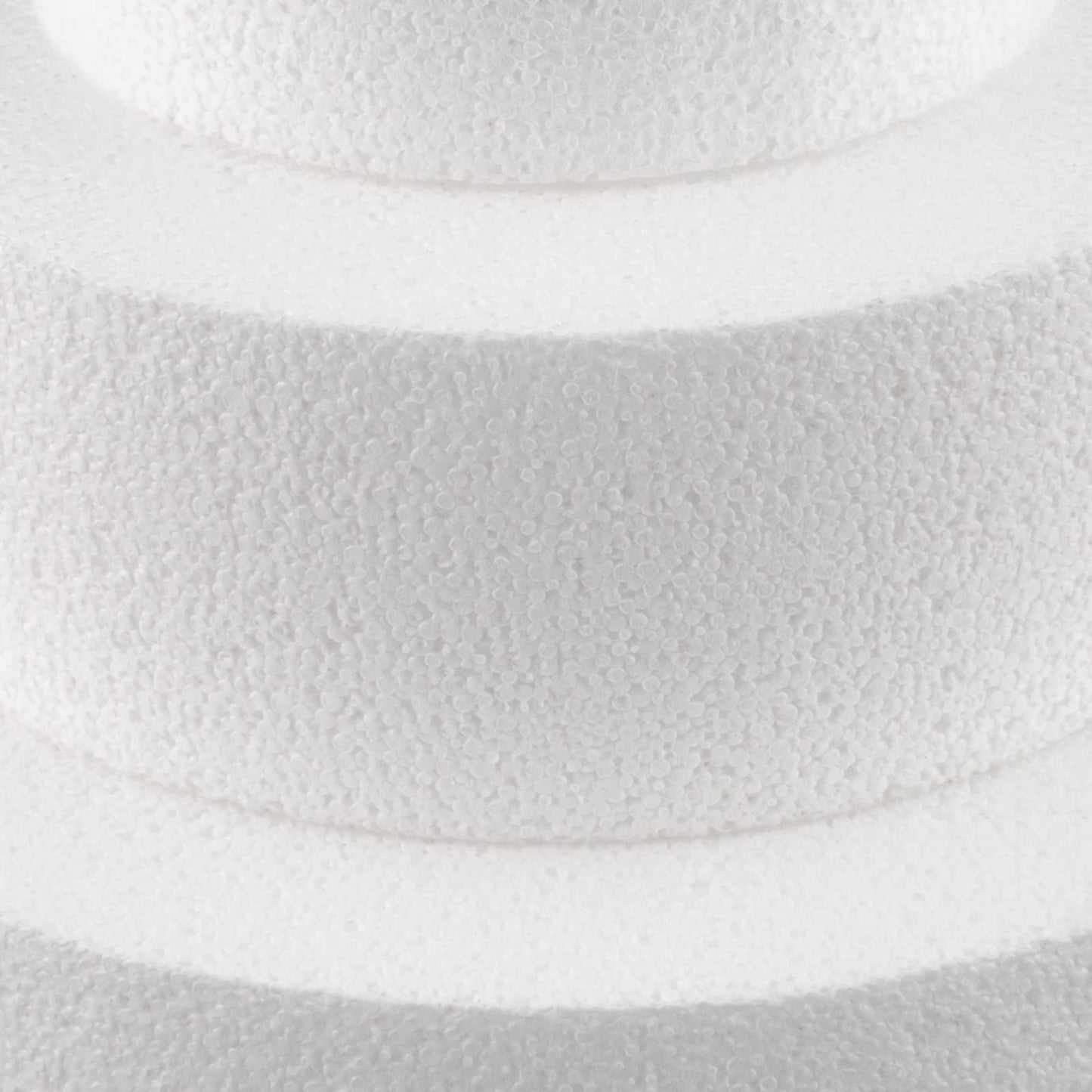 MCE-Commerce A3995975 Styrofoam cake set five-tiered H 5cm, 10cm, 15cm, 20cm, 25cm, 30cm, EPS, white