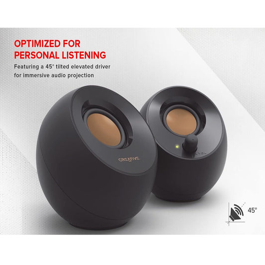 Creative Pebble - 2.0 USB-powered desktop speakers (Black)