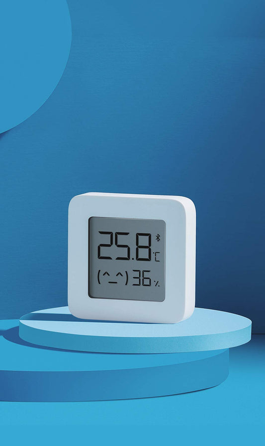 Xiaomi Mi Temperature and Humidity Monitor 2 monitors for monitoring temperature and humidity, pack of 2, white, large