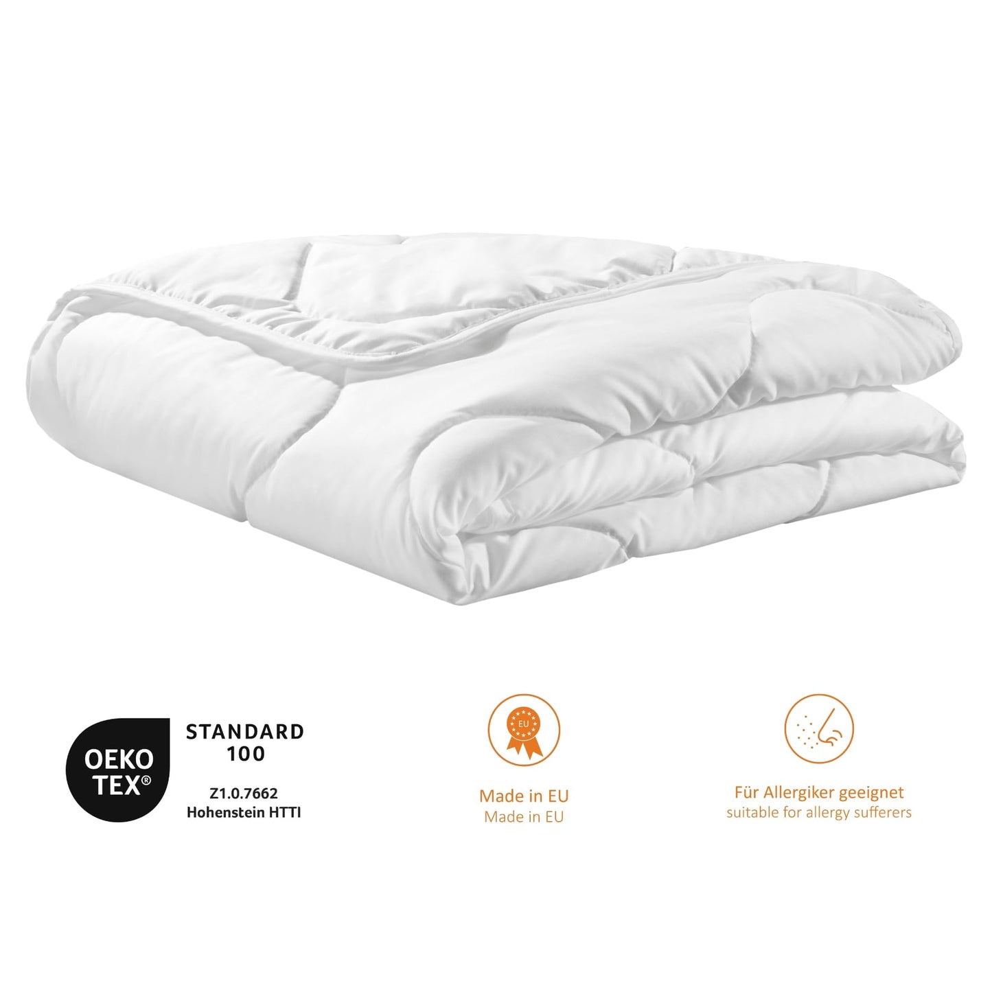 sleepling Ultra light summer blanket 140x200 cm, light summer duvet, thin summer duvet made of 100% microfiber, Ökotex 100, washable at 60 degrees