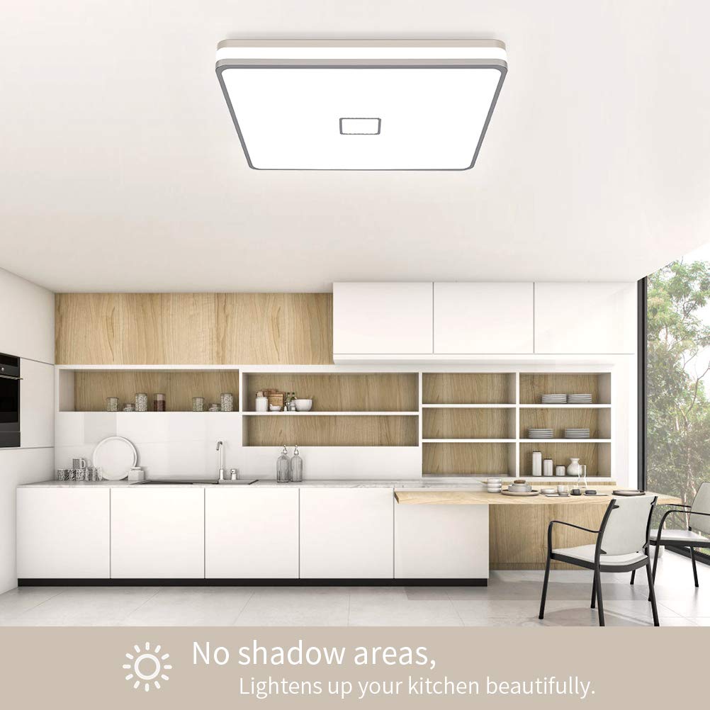 Airand Bathroom Ceiling Light 24W Ceiling Lamp IP44 Waterproof LED Ceiling Light for Bathroom Hallway Kitchen Bedroom Living Room Office Balcony Neutral White/4000K/2050LM/Ø32.5cm