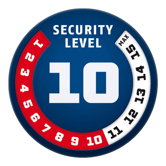 ABUS Folding Lock Bordo Alarm 6000A SH with Mount - Bike lock made of hardened steel - with 100 dB alarm - ABUS Security Level 10 - 90 cm - Black