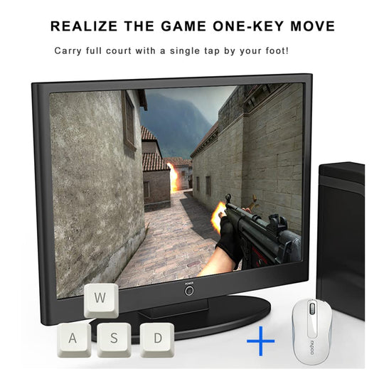 USB foot pedal, optical switch control, USB, THREE foot switches for PC, computer, keyboard, mouse, gaming, foot pedal for page turner DAW Fortnite League of Legends transcription (style1)