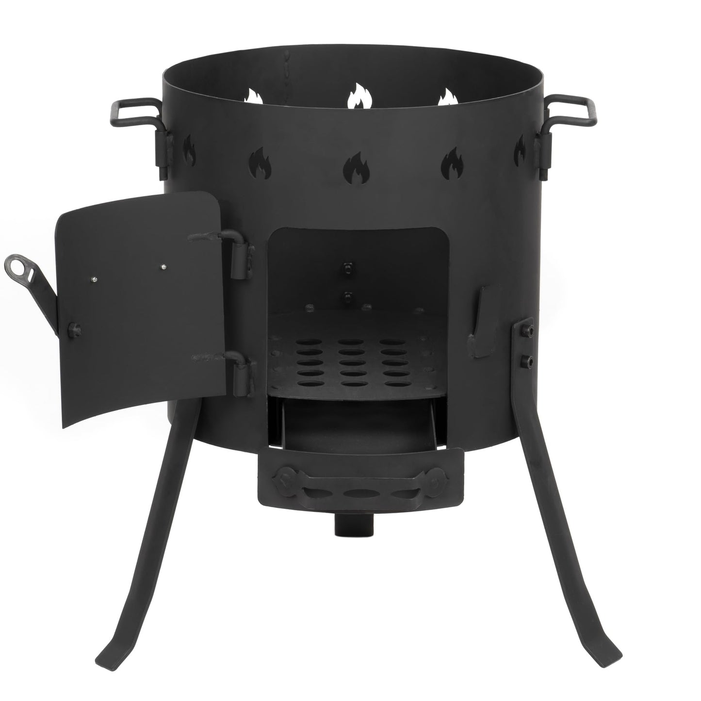 BBQ-Toro cast iron kazan with kazan oven Ø 35 cm | 12.1 L cast iron pot with lid, cast iron pot | goulash kettle, fire kettle, outdoor oven | fire oven, one-pot oven, fire pit, outdoor kitchen, Utschak.