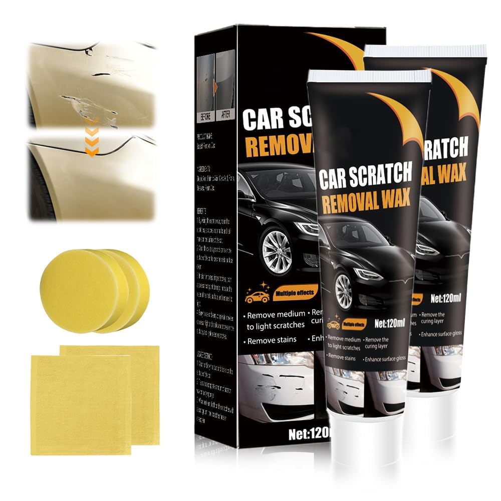 Car scratch remover, vehicle paint restoration polish, scratch repair wax for cars, restoring the shine of car paint (2)