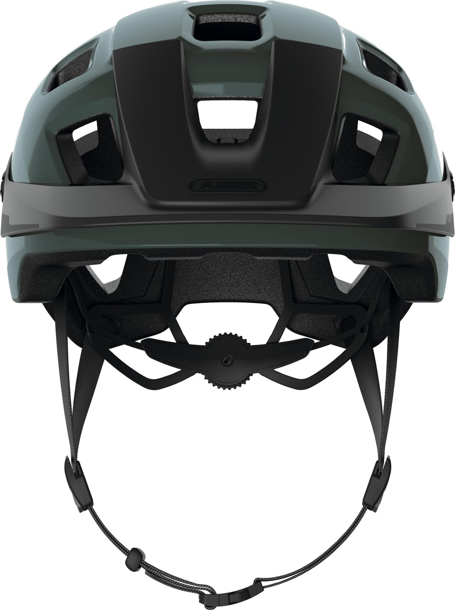 ABUS MTB helmet MoTrip - durable bike helmet with adjustable visor for mountain bikers - custom fit - Unisex - Green Glossy, M, M (54-58 cm)