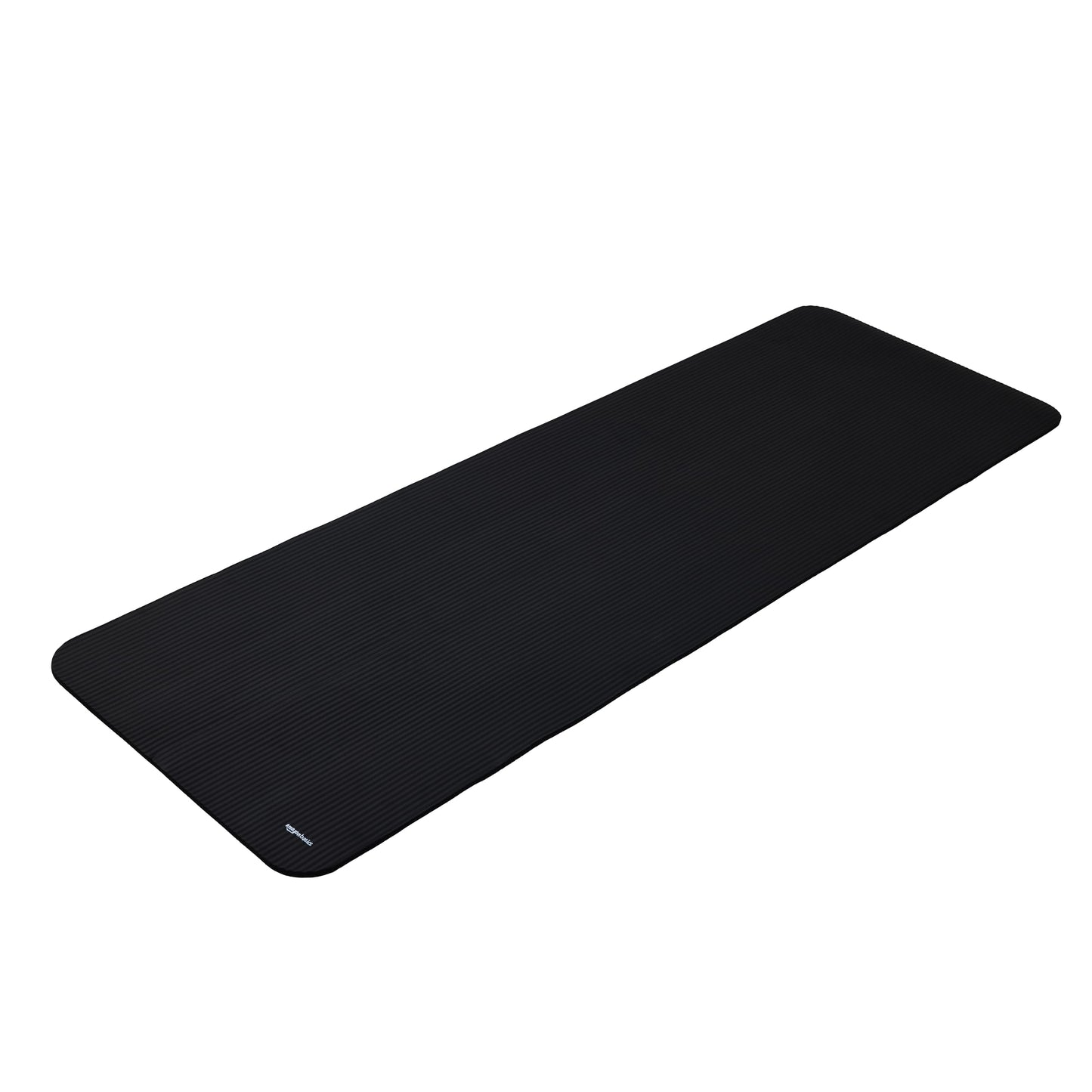 Amazon Basics Yoga Mat, non-slip, extra thick, Pilates-Gymnastics mat, 183 x 61 x 1 cm, Black.