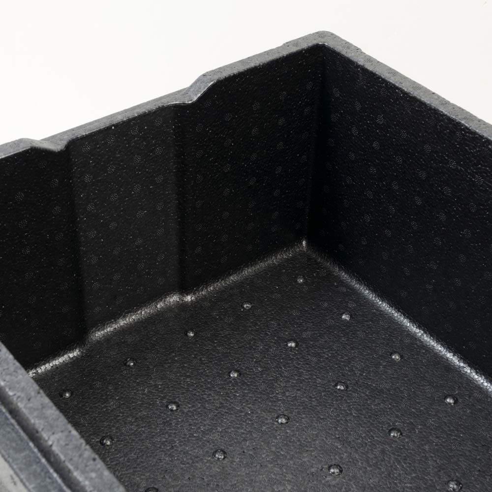 Thermo Future Box Square Thermo Box cooler, transport, warmer and insulated box with lid, 21 liter pizza box, EPP (expanded polypropylene) thermo box.