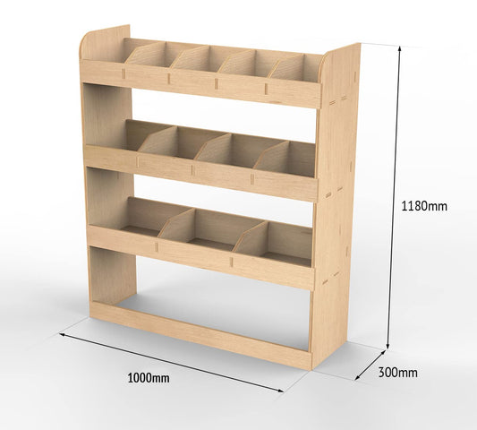 Vanify - Compatible with Renault TRAFIC L1 2015+ vehicle shelving, front driver-side shelf.