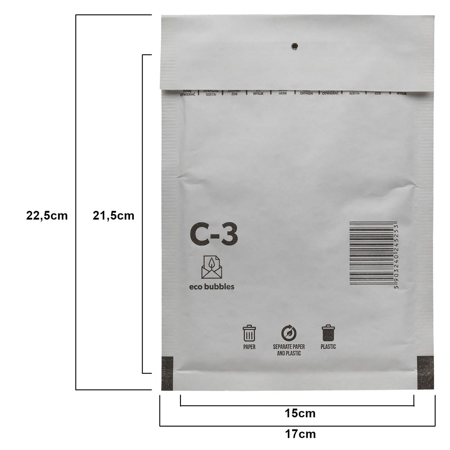 200 air bubble mailers shipping bags air bubble 170 x 225mm air bubble envelopes DIN A5 DIN A6 size C/3 C3 white padded envelopes bags