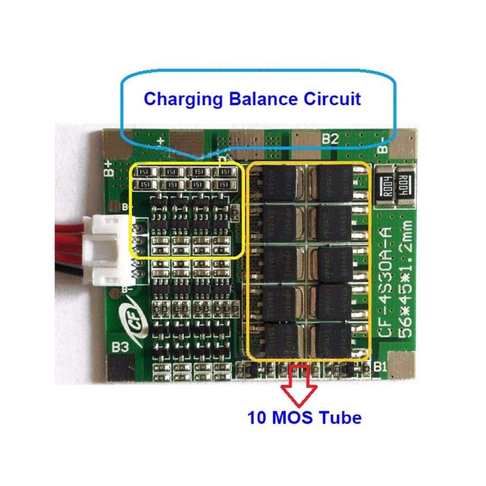 5pcs 4S 30A 14.8V Li-ion Lithium Battery PCB BMS 18650 Charger Protection Board