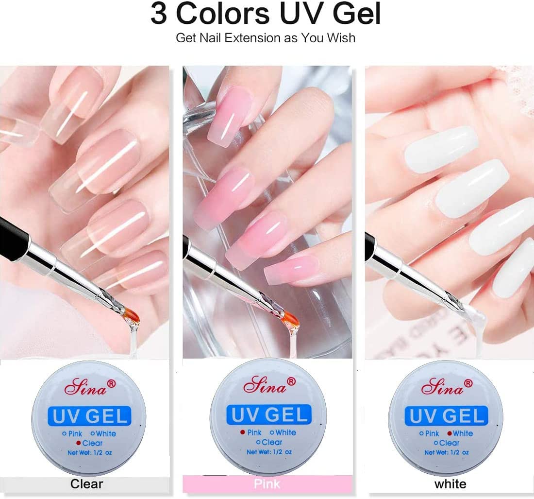Acrylic Nail Kit with acrylic powder liquid and basic acrylic nail art tools nail DIY decoration acrylic nails starter kit gift box set