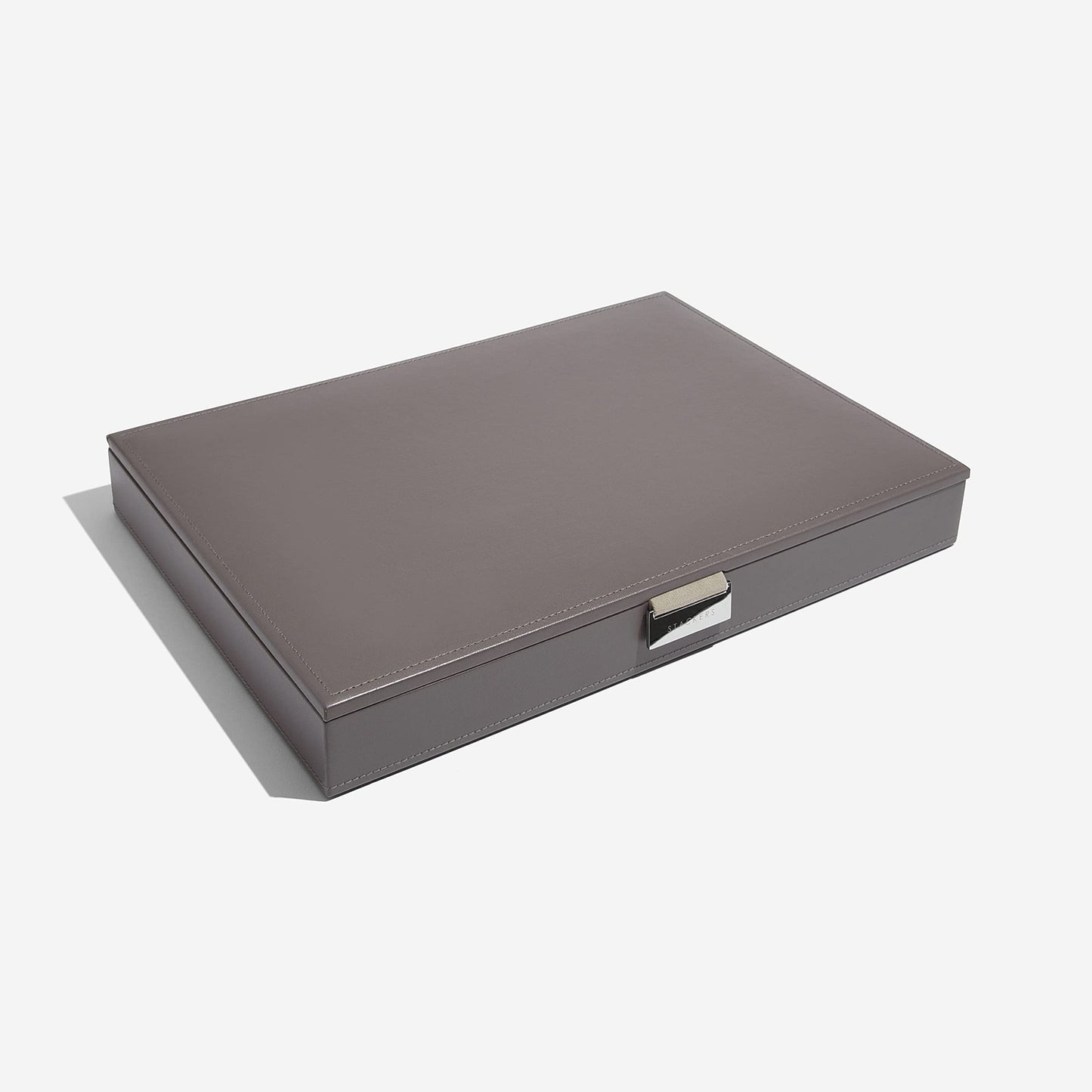 Jewellery box with lid, oversize, by Stackers, mink, 36 x 25 x 4.5 CM