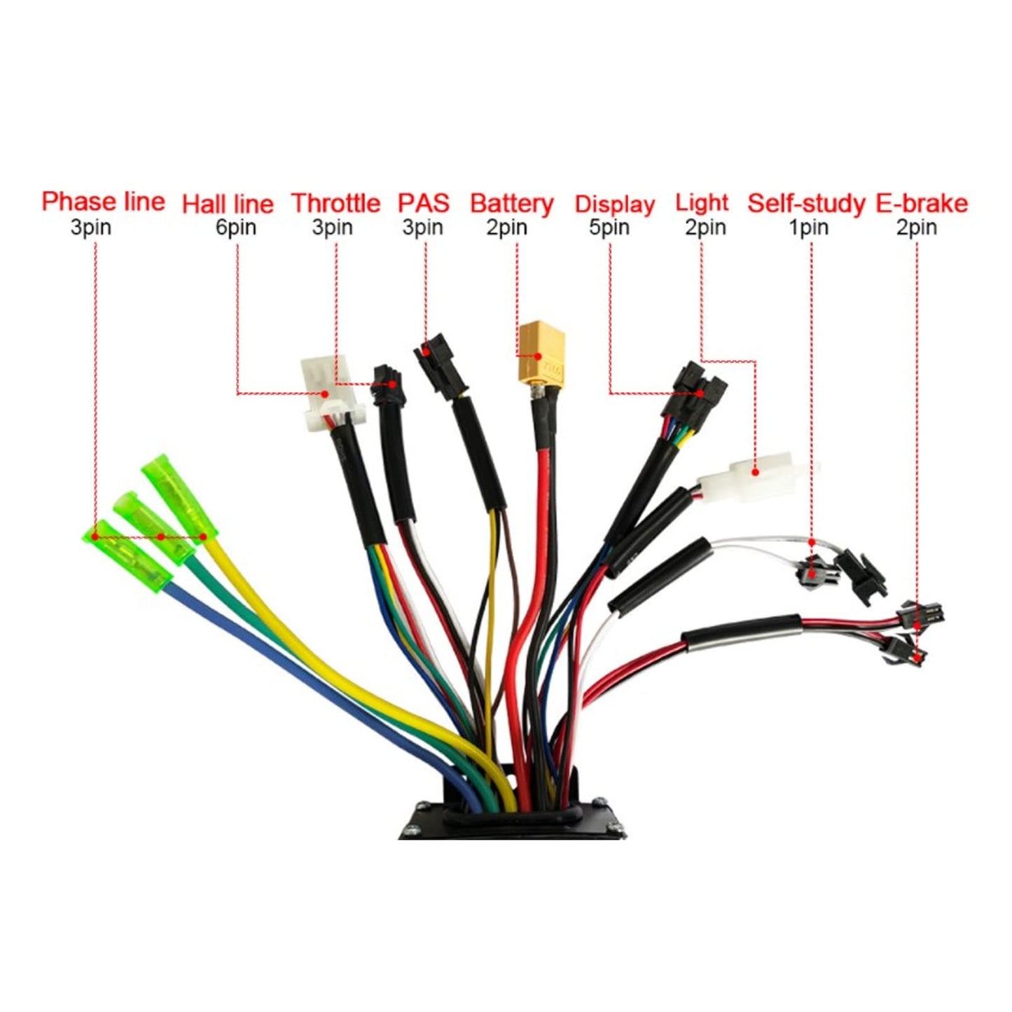 BuyWeek brushless motor controller kit for KUGOO M4 electric scooter, 24V 36V 48V 500W 750W electric scooter brushless motor controller V889 LCD display kit.
