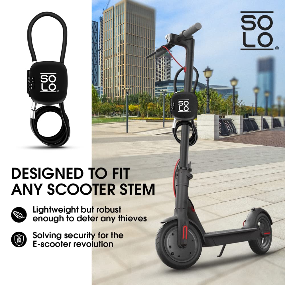 SCOOT LOCK SINGLE Portable Anti-Theft Electric Scooter, Bike Lock - New reinforced security for Xiaomi Ninebot Pure Electric Bird 8TEV Reid Inokim Razor (Chestnut Brown)