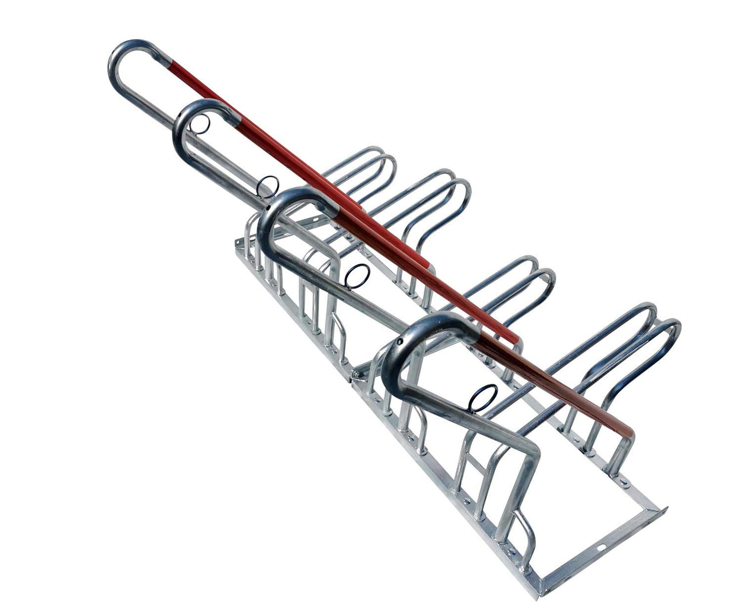 4-bike rack row parker leaning parker lean bar B-stock with theft protection