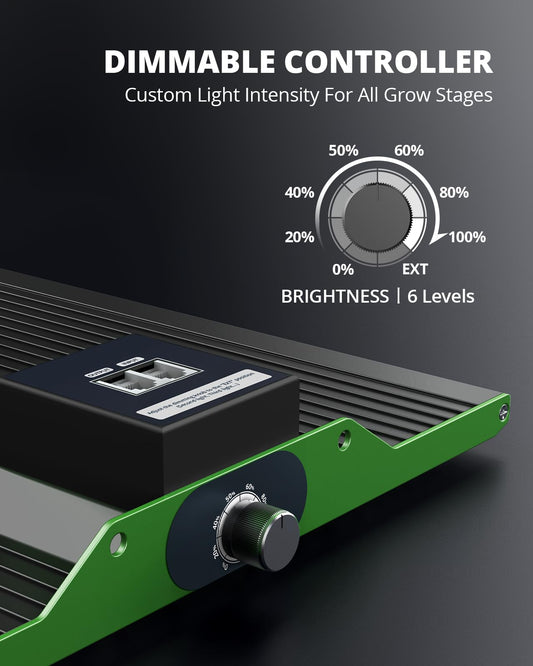 VIPARSPECTRA P1000 LED Grow Light, 2024 LED Plant Lamp Full Spectrum, Plant Lights LED Grow Light, Dimmable 0%-100% for greenhouse indoor plants seedling vegetable flowering for grow tent 60x60cm 80x80cm