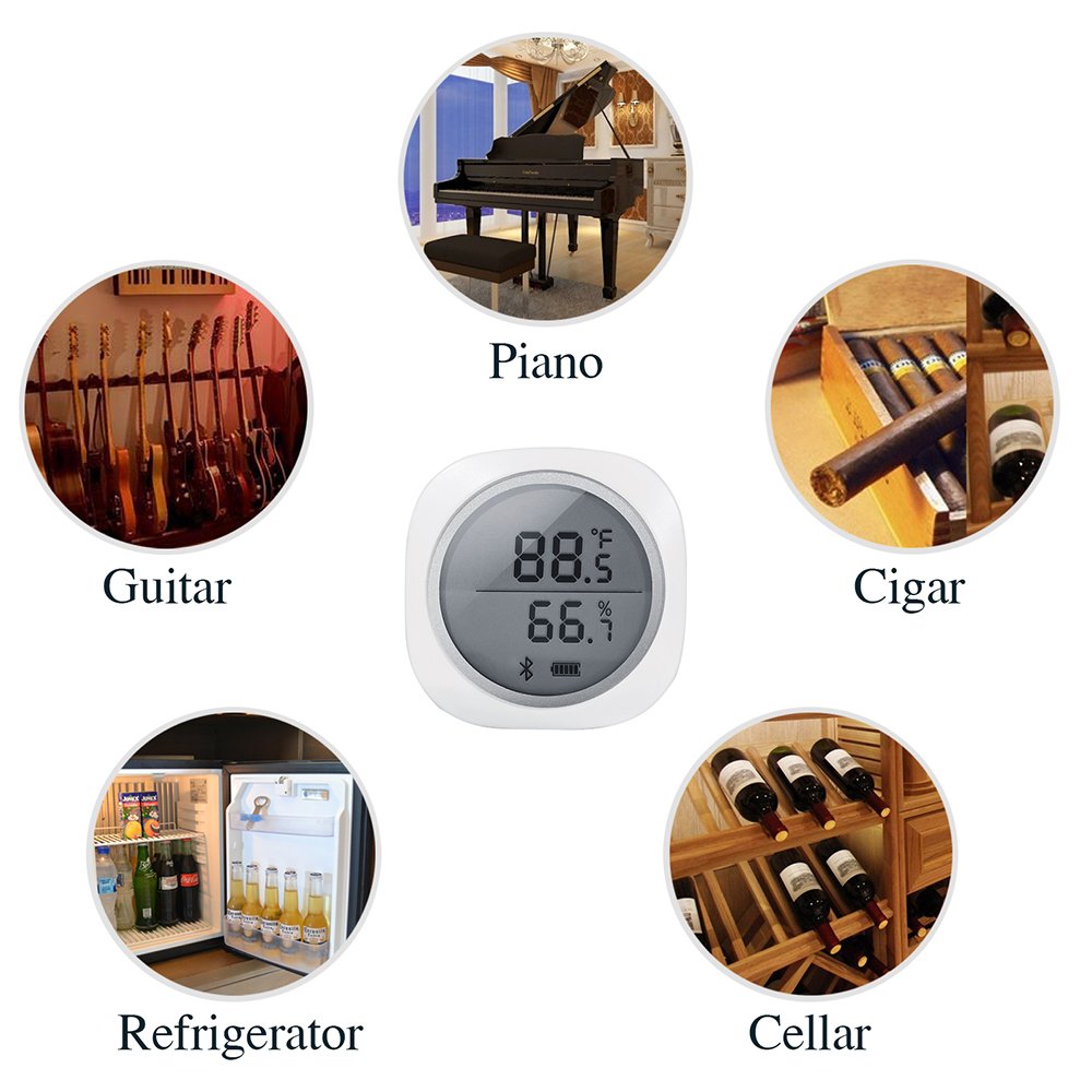 Inkbird IBS-TH1 Plus is a Bluetooth hygrometer thermometer greenhouse reptile data logger for Android IOS.